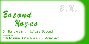 botond mozes business card